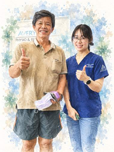 A client with their physiotherapist